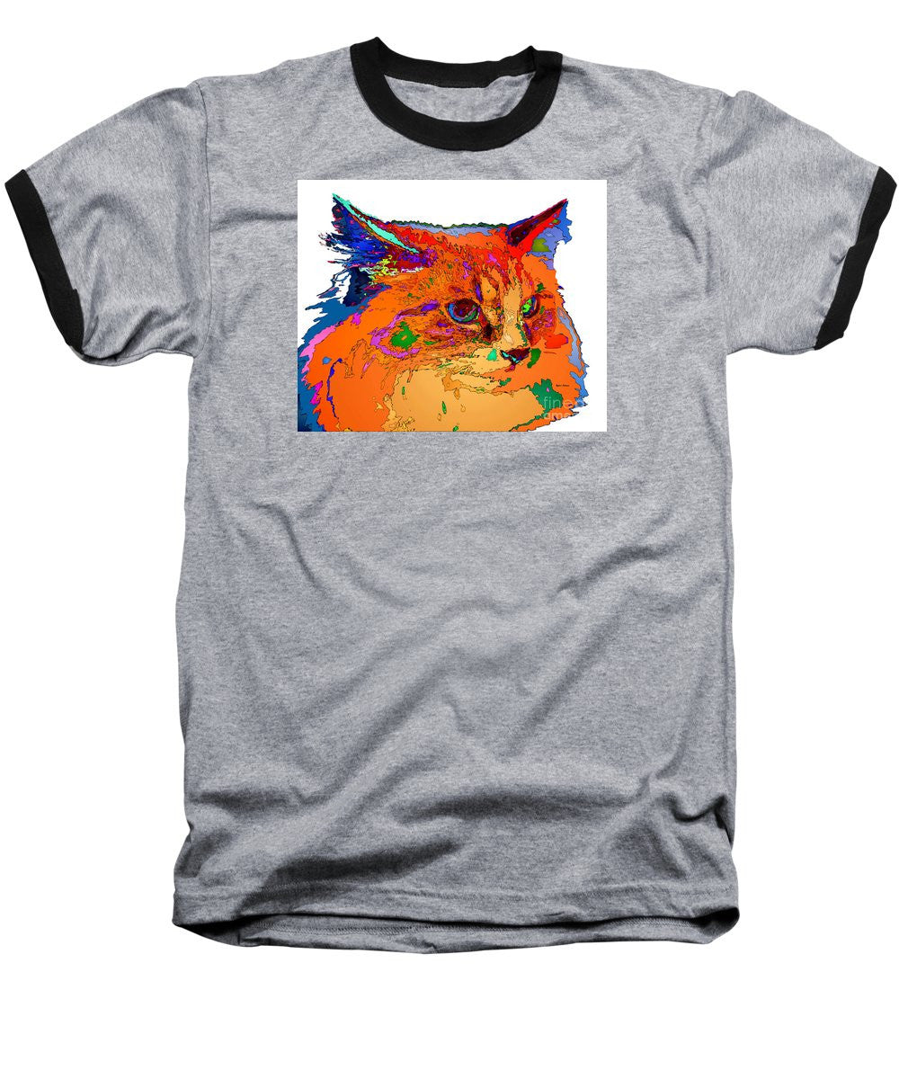 Baseball T-Shirt - Stella The Cat. Pet Series