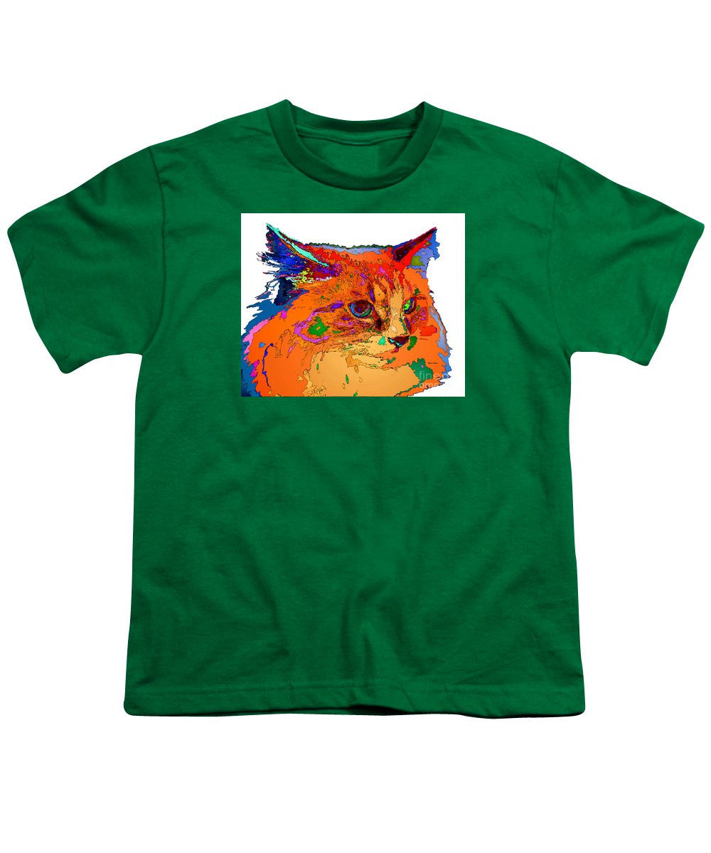 Youth T-Shirt - Stella The Cat. Pet Series