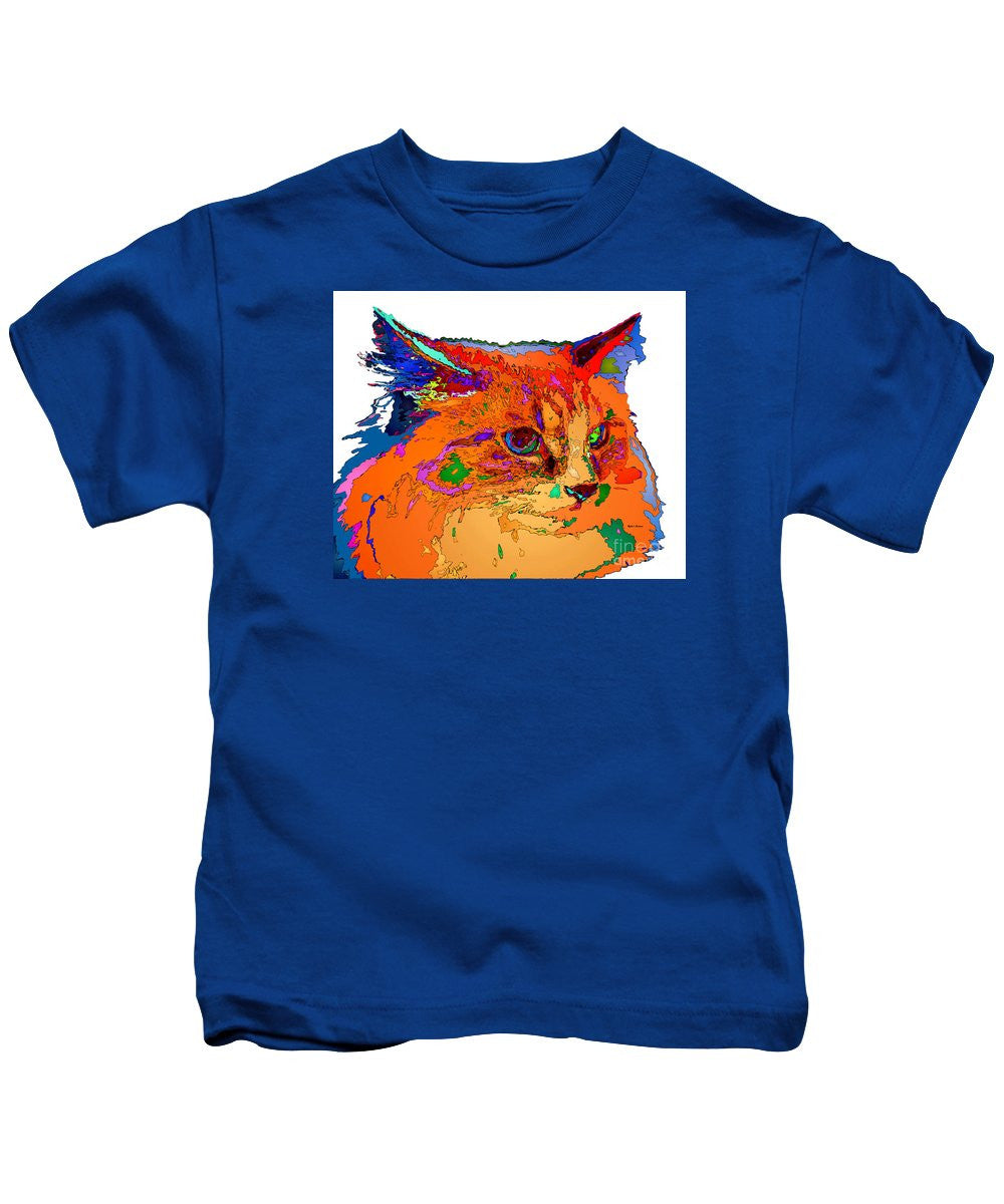 Kids T-Shirt - Stella The Cat. Pet Series