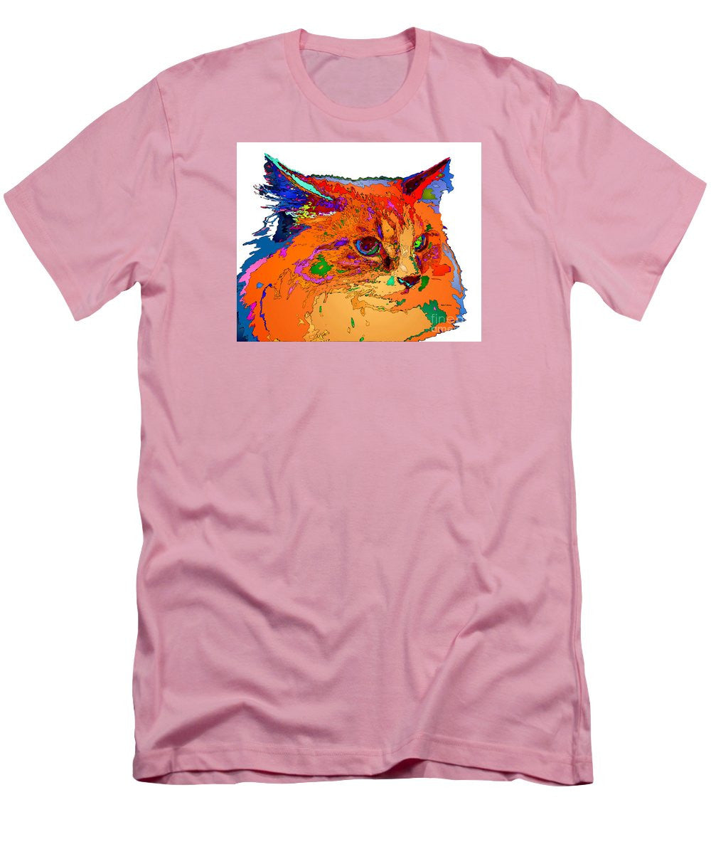 Men's T-Shirt (Slim Fit) - Stella The Cat. Pet Series