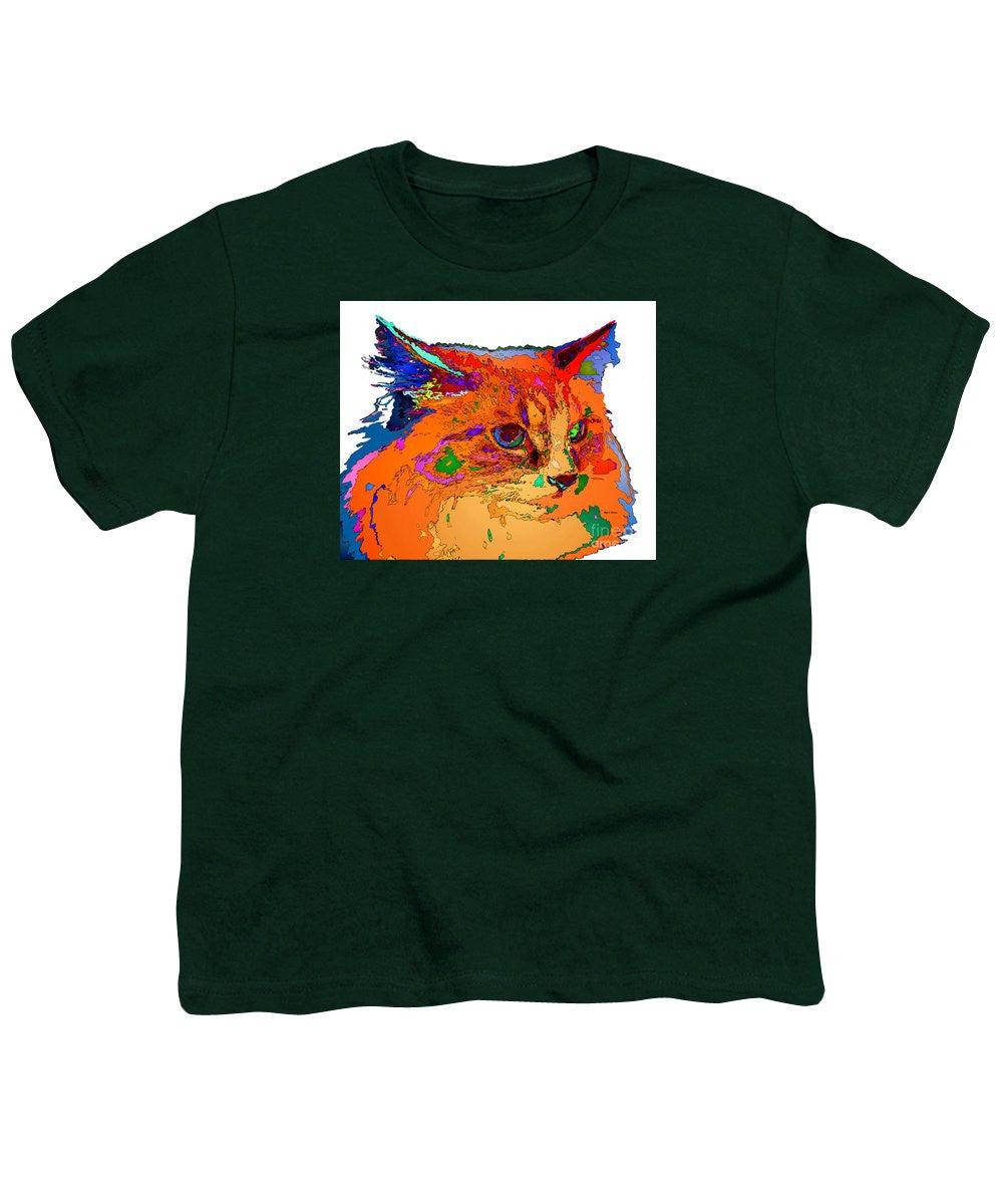 Youth T-Shirt - Stella The Cat. Pet Series