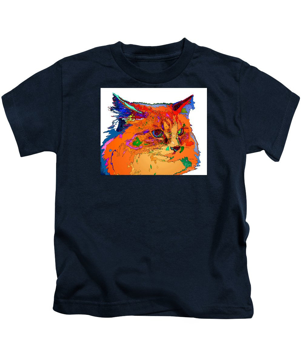 Kids T-Shirt - Stella The Cat. Pet Series