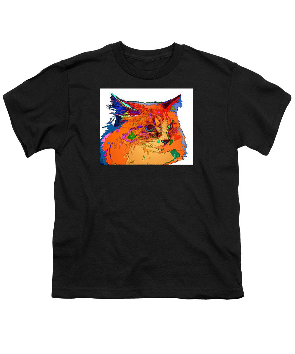 Youth T-Shirt - Stella The Cat. Pet Series