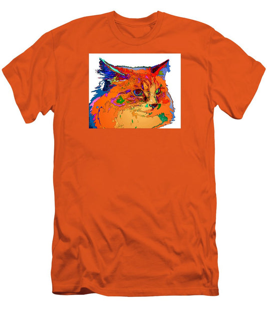 Men's T-Shirt (Slim Fit) - Stella The Cat. Pet Series