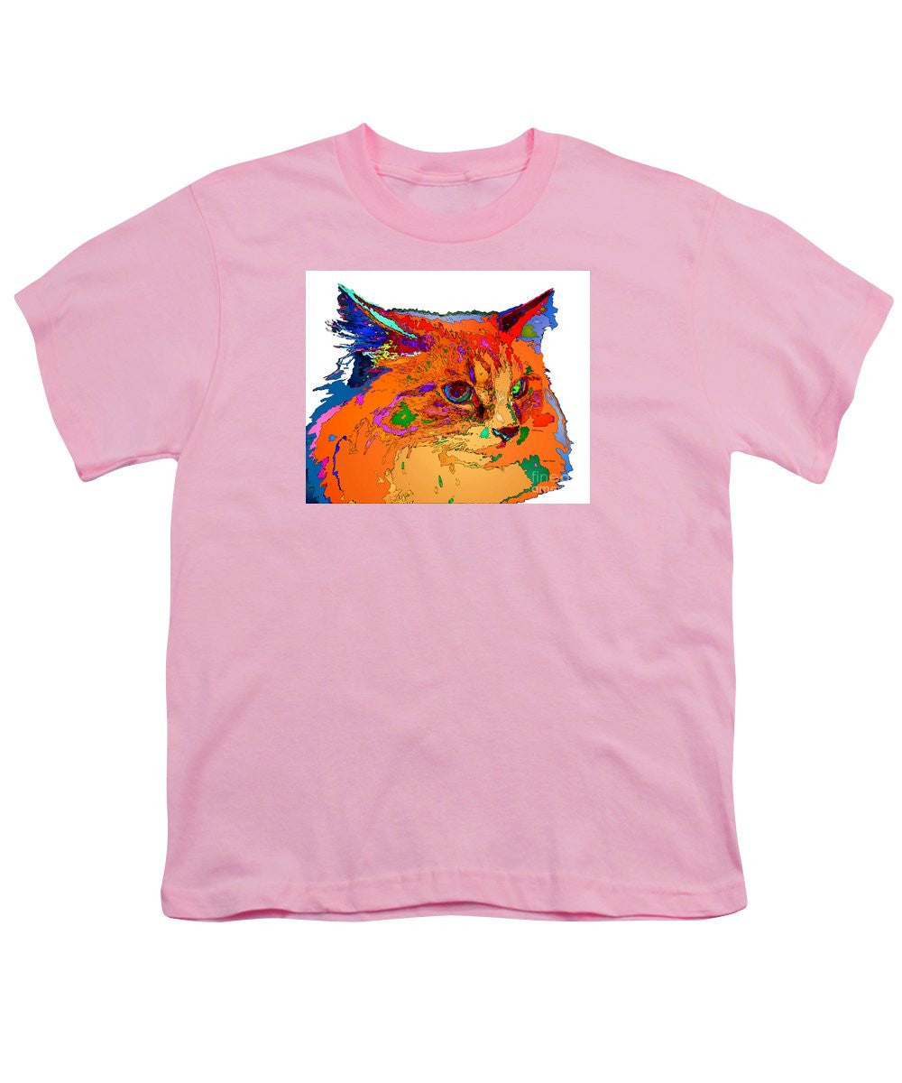 Youth T-Shirt - Stella The Cat. Pet Series