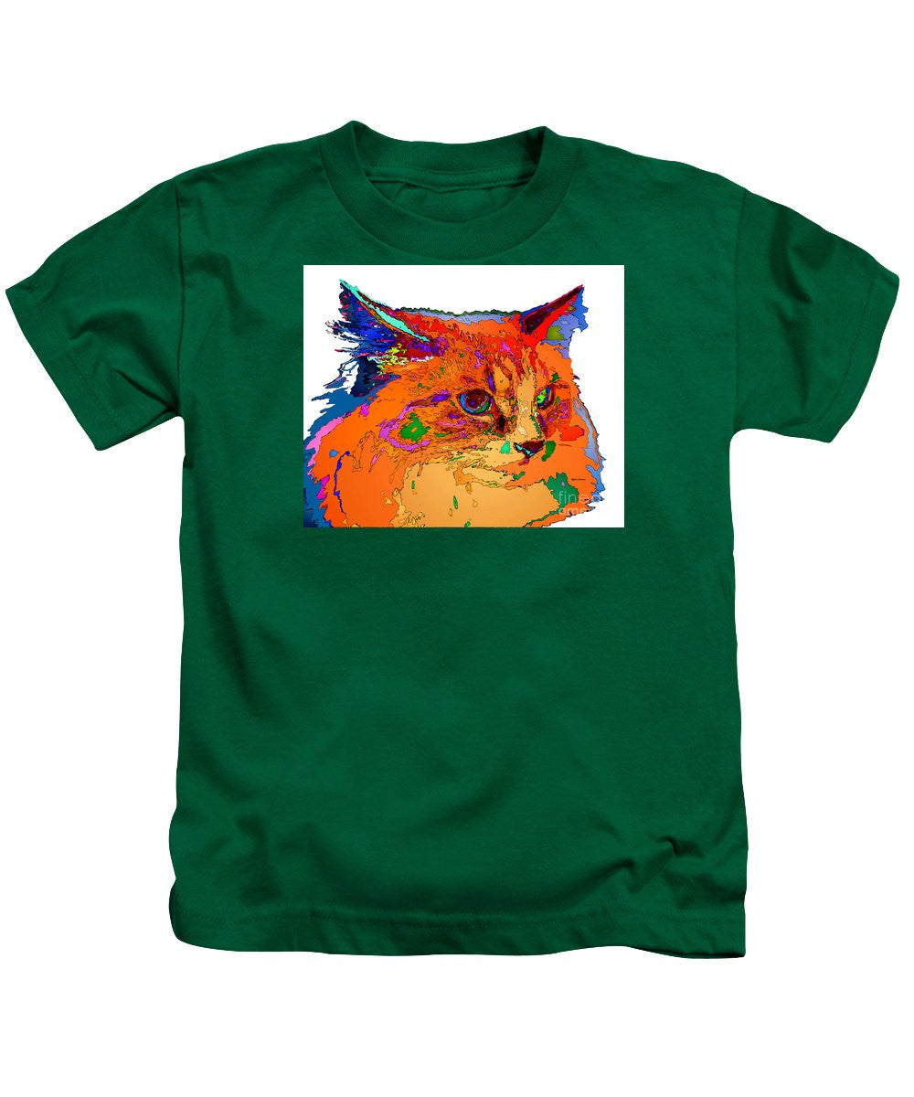 Kids T-Shirt - Stella The Cat. Pet Series