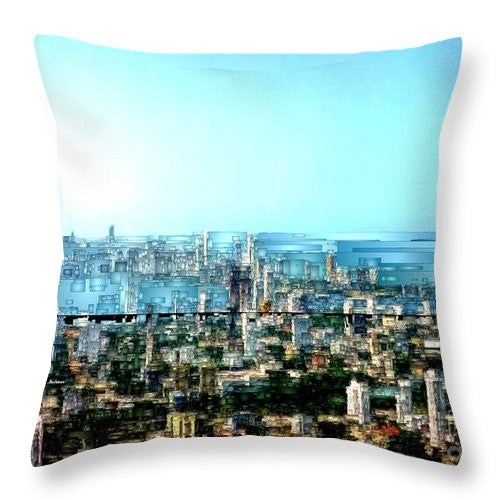 Throw Pillow - Stone Cross In Cartagena Colombia