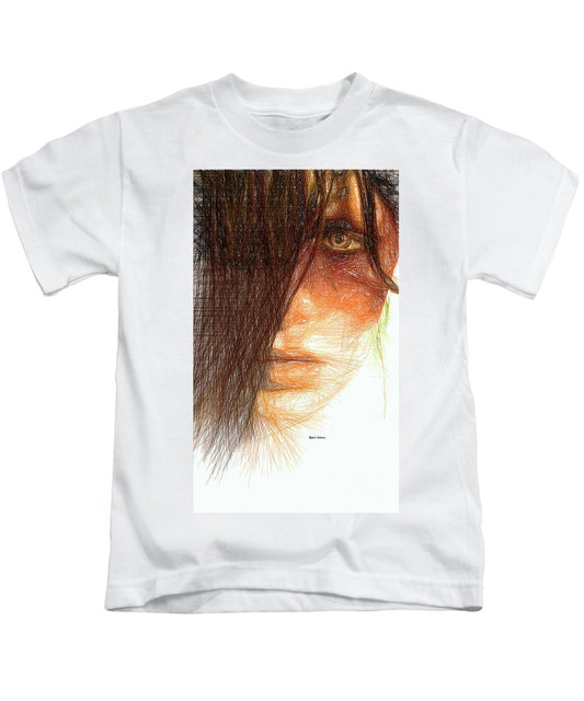 Kids T-Shirt - Studio Portrait In Pencil 215