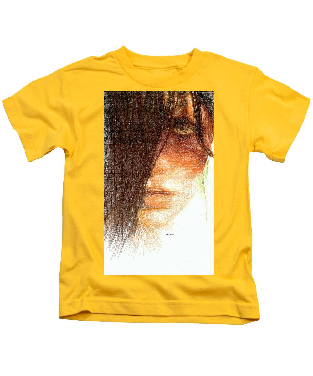 Kids T-Shirt - Studio Portrait In Pencil 215