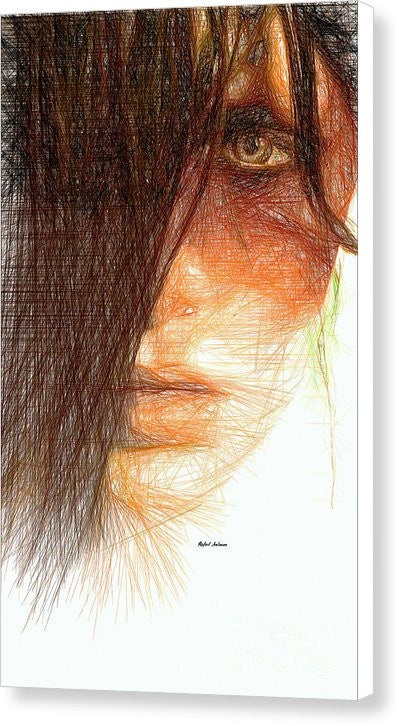 Canvas Print - Studio Portrait In Pencil 215