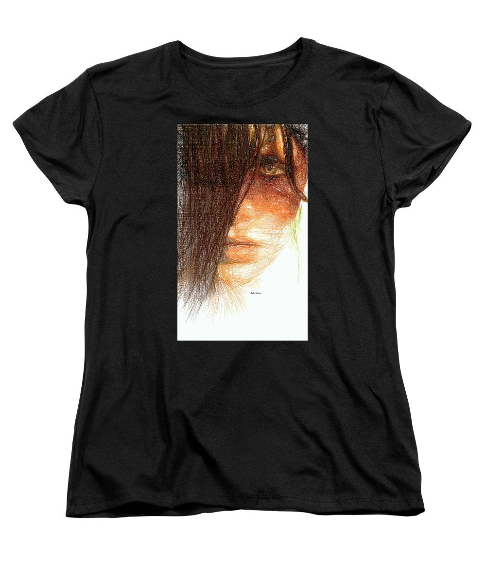 Women's T-Shirt (Standard Cut) - Studio Portrait In Pencil 215