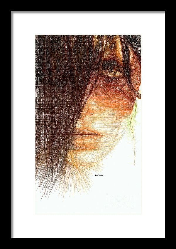 Framed Print - Studio Portrait In Pencil 215