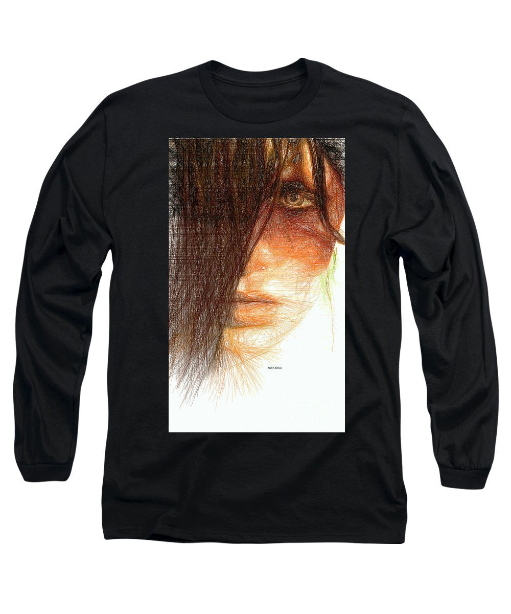 Long Sleeve T-Shirt - Studio Portrait In Pencil 215