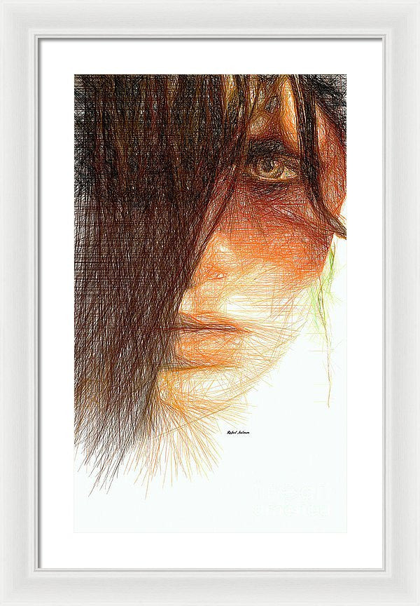 Framed Print - Studio Portrait In Pencil 215