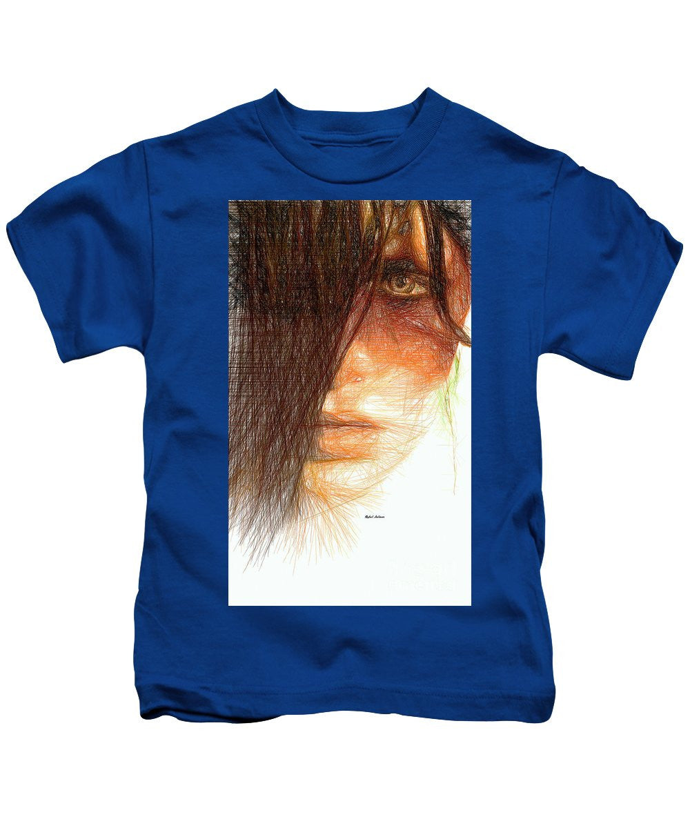 Kids T-Shirt - Studio Portrait In Pencil 215