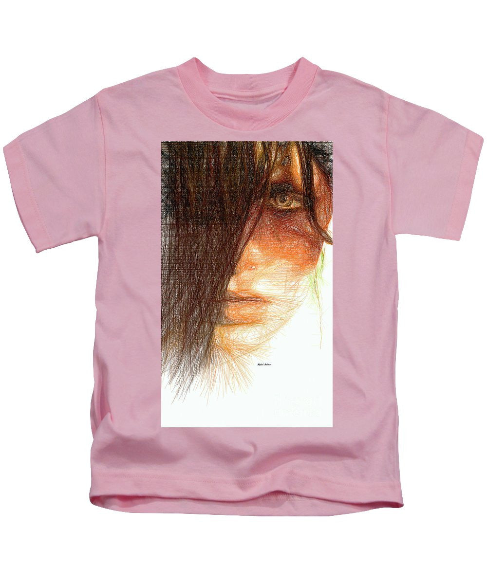 Kids T-Shirt - Studio Portrait In Pencil 215