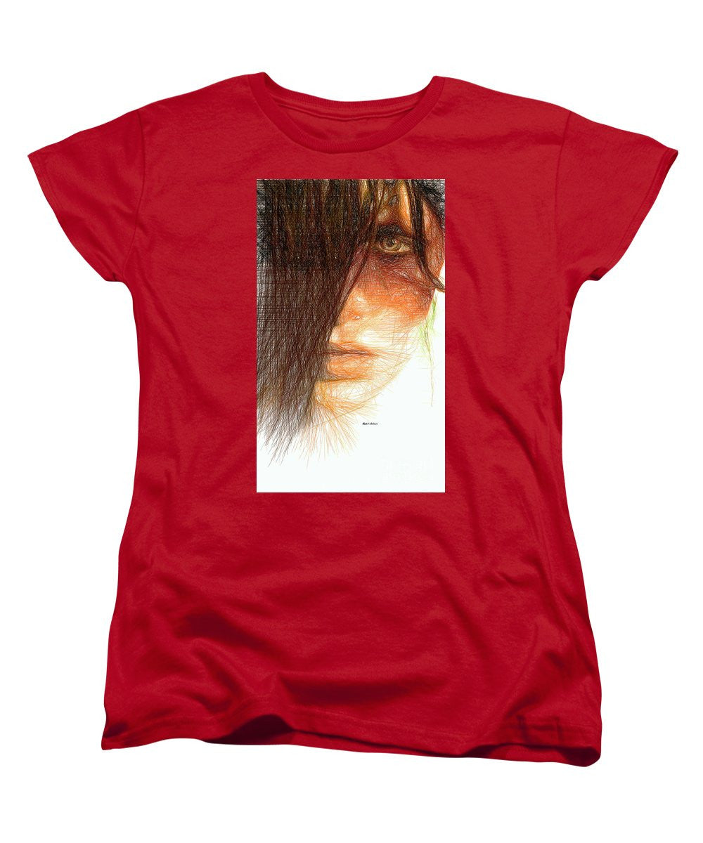 Women's T-Shirt (Standard Cut) - Studio Portrait In Pencil 215