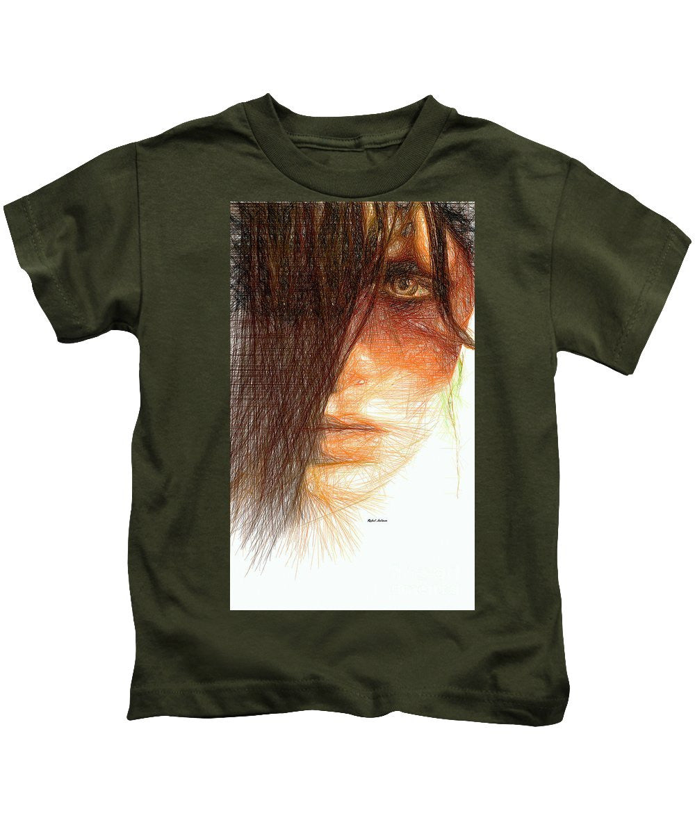 Kids T-Shirt - Studio Portrait In Pencil 215