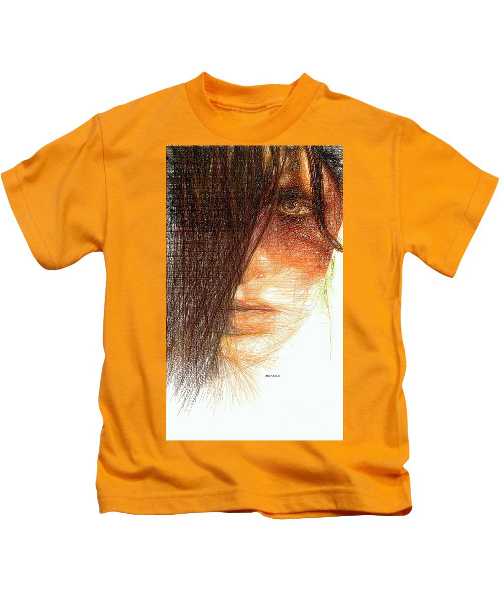 Kids T-Shirt - Studio Portrait In Pencil 215