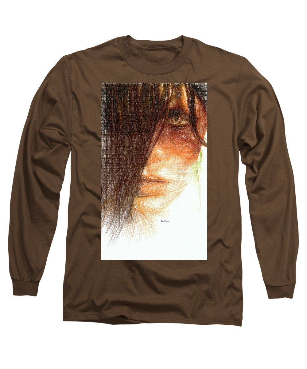 Long Sleeve T-Shirt - Studio Portrait In Pencil 215