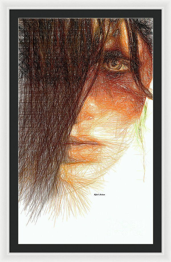 Framed Print - Studio Portrait In Pencil 215