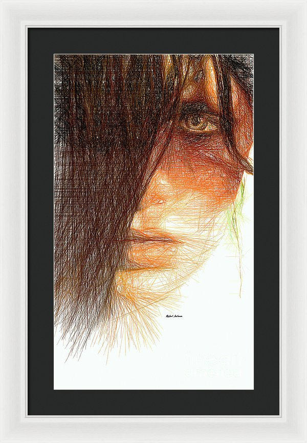 Framed Print - Studio Portrait In Pencil 215