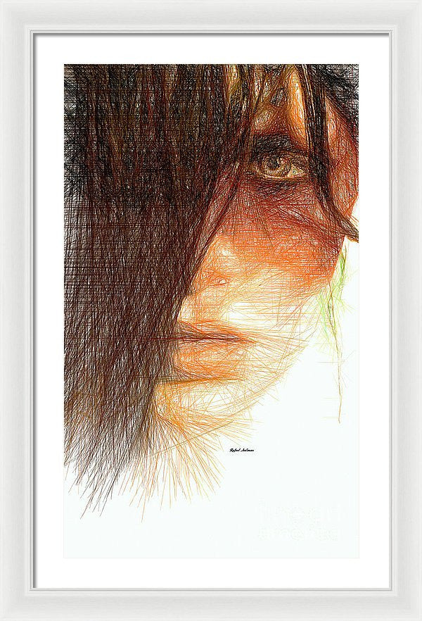 Framed Print - Studio Portrait In Pencil 215