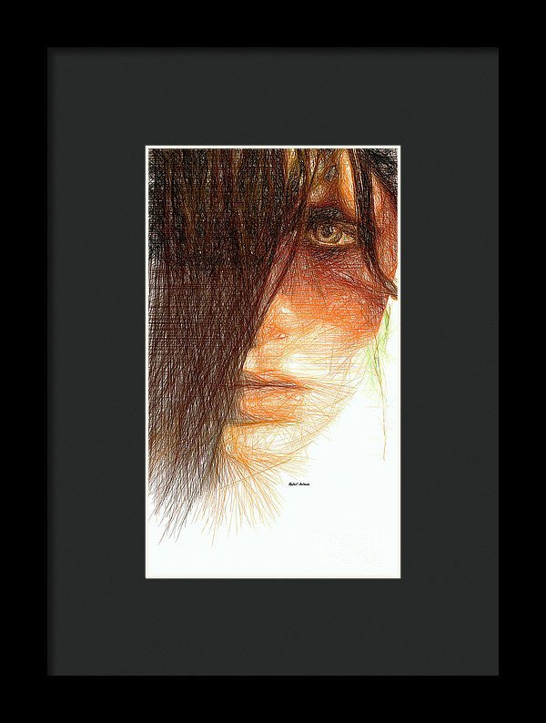 Framed Print - Studio Portrait In Pencil 215