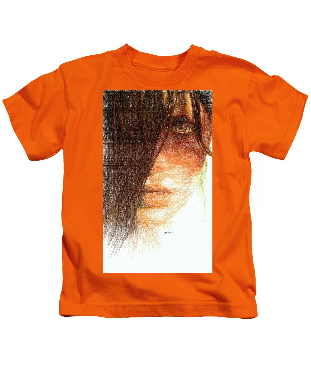 Kids T-Shirt - Studio Portrait In Pencil 215