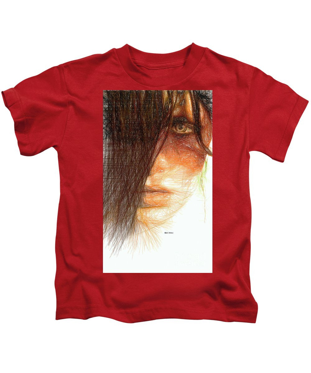 Kids T-Shirt - Studio Portrait In Pencil 215