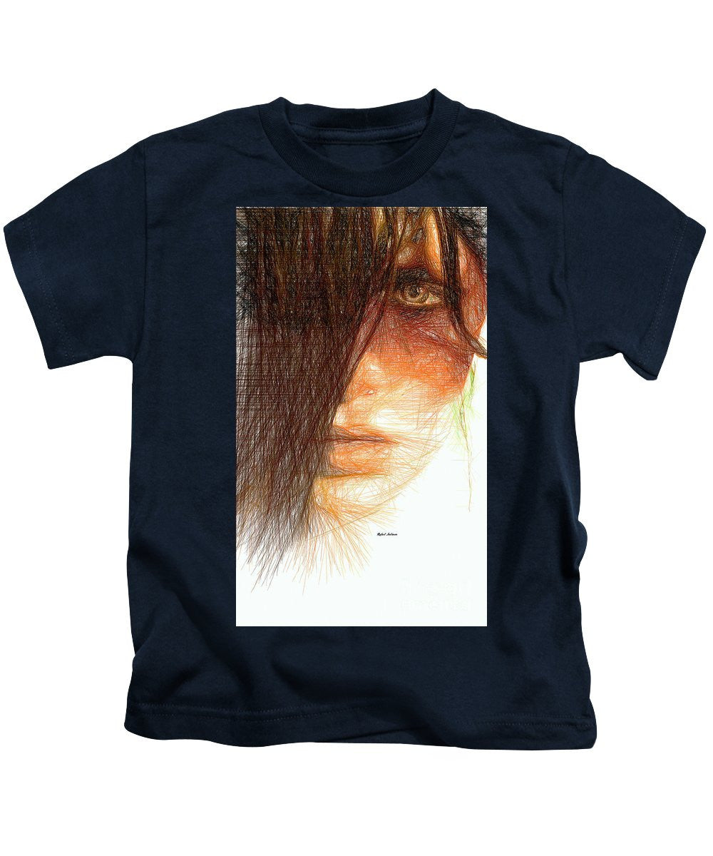 Kids T-Shirt - Studio Portrait In Pencil 215