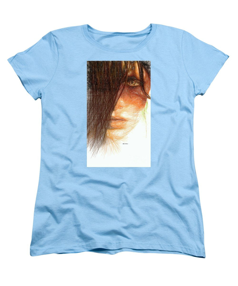 Women's T-Shirt (Standard Cut) - Studio Portrait In Pencil 215