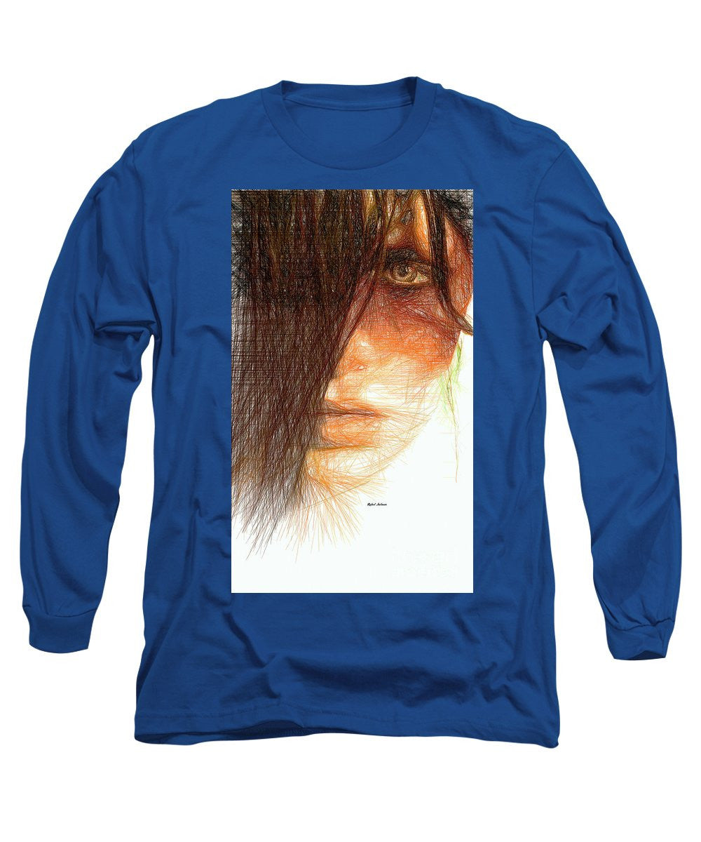 Long Sleeve T-Shirt - Studio Portrait In Pencil 215