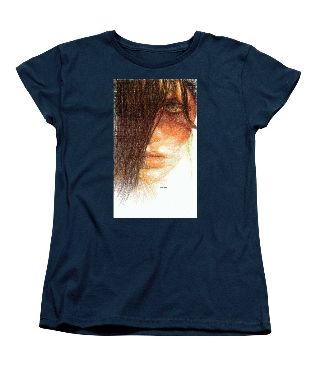 Women's T-Shirt (Standard Cut) - Studio Portrait In Pencil 215