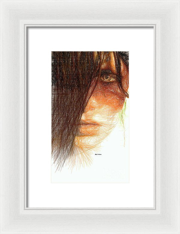 Framed Print - Studio Portrait In Pencil 215