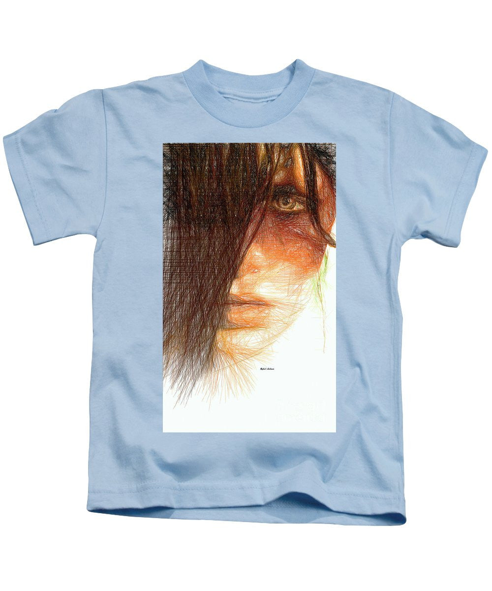 Kids T-Shirt - Studio Portrait In Pencil 215