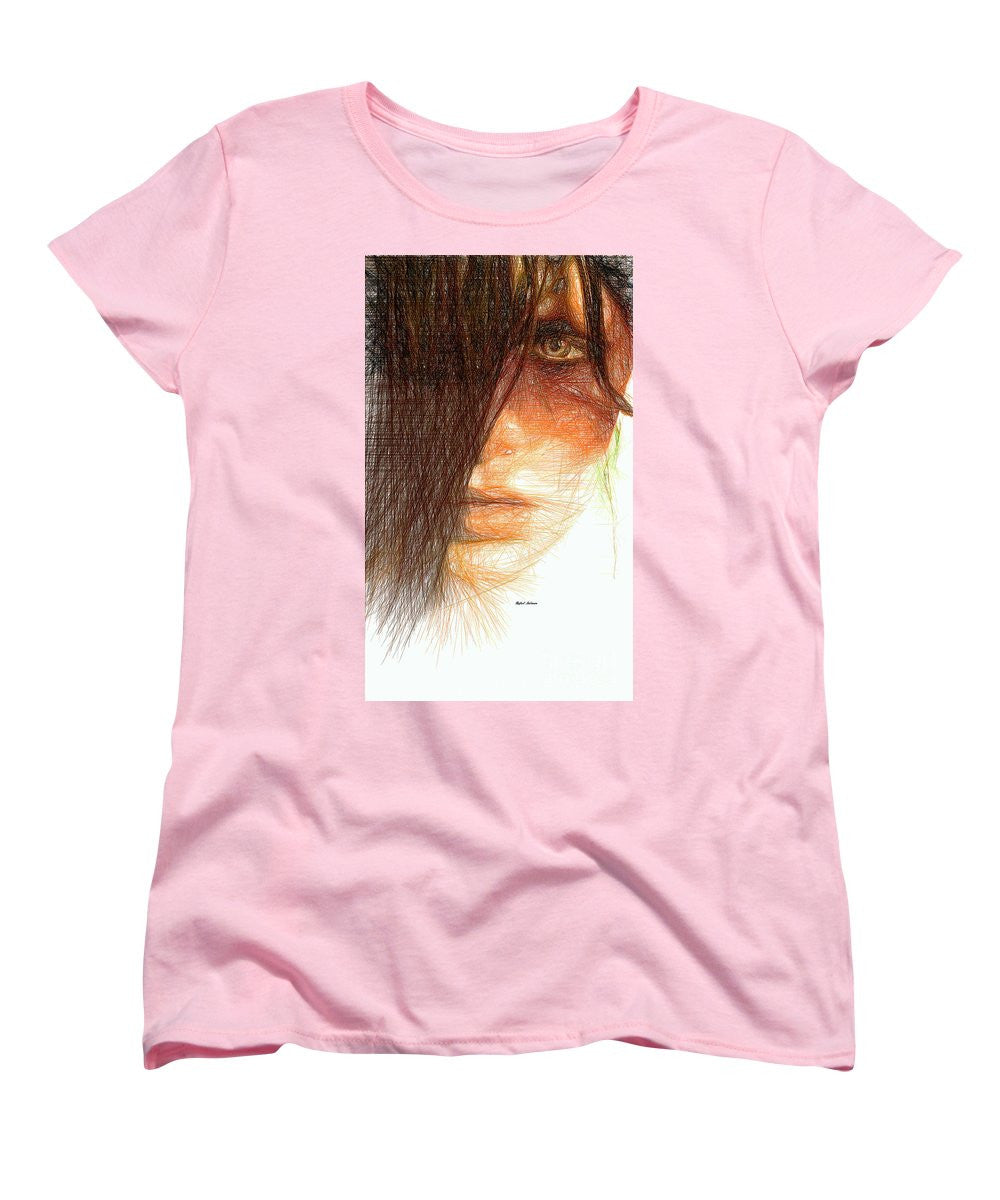 Women's T-Shirt (Standard Cut) - Studio Portrait In Pencil 215