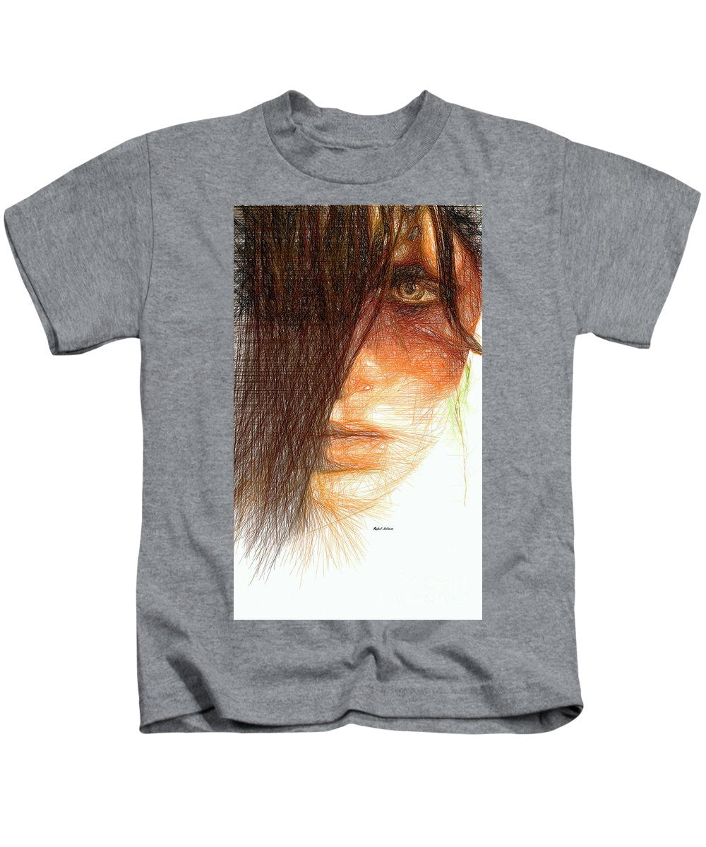 Kids T-Shirt - Studio Portrait In Pencil 215