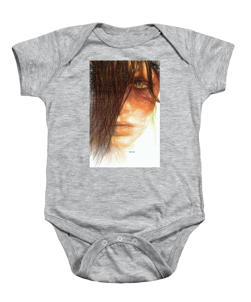 Baby Onesie - Studio Portrait In Pencil 215