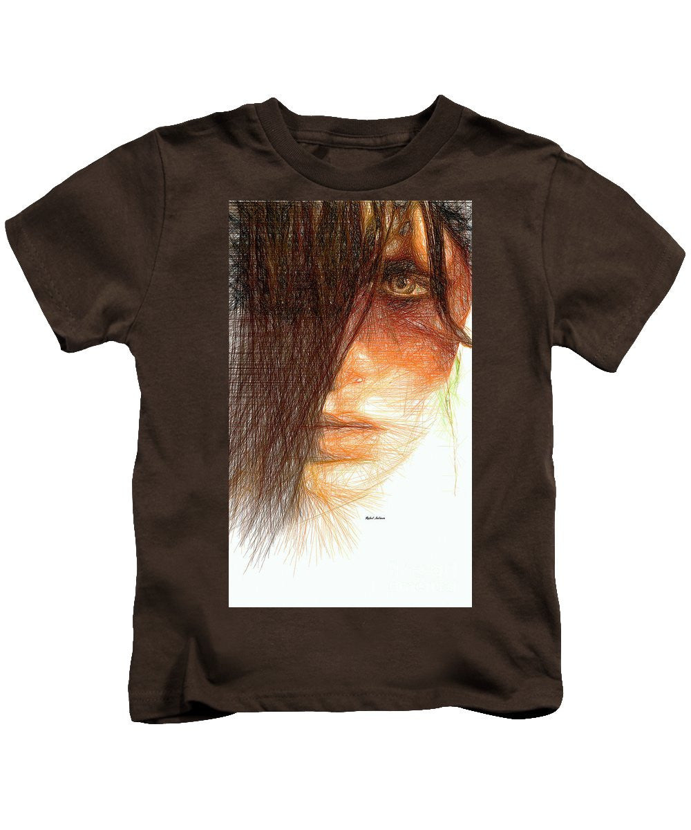 Kids T-Shirt - Studio Portrait In Pencil 215