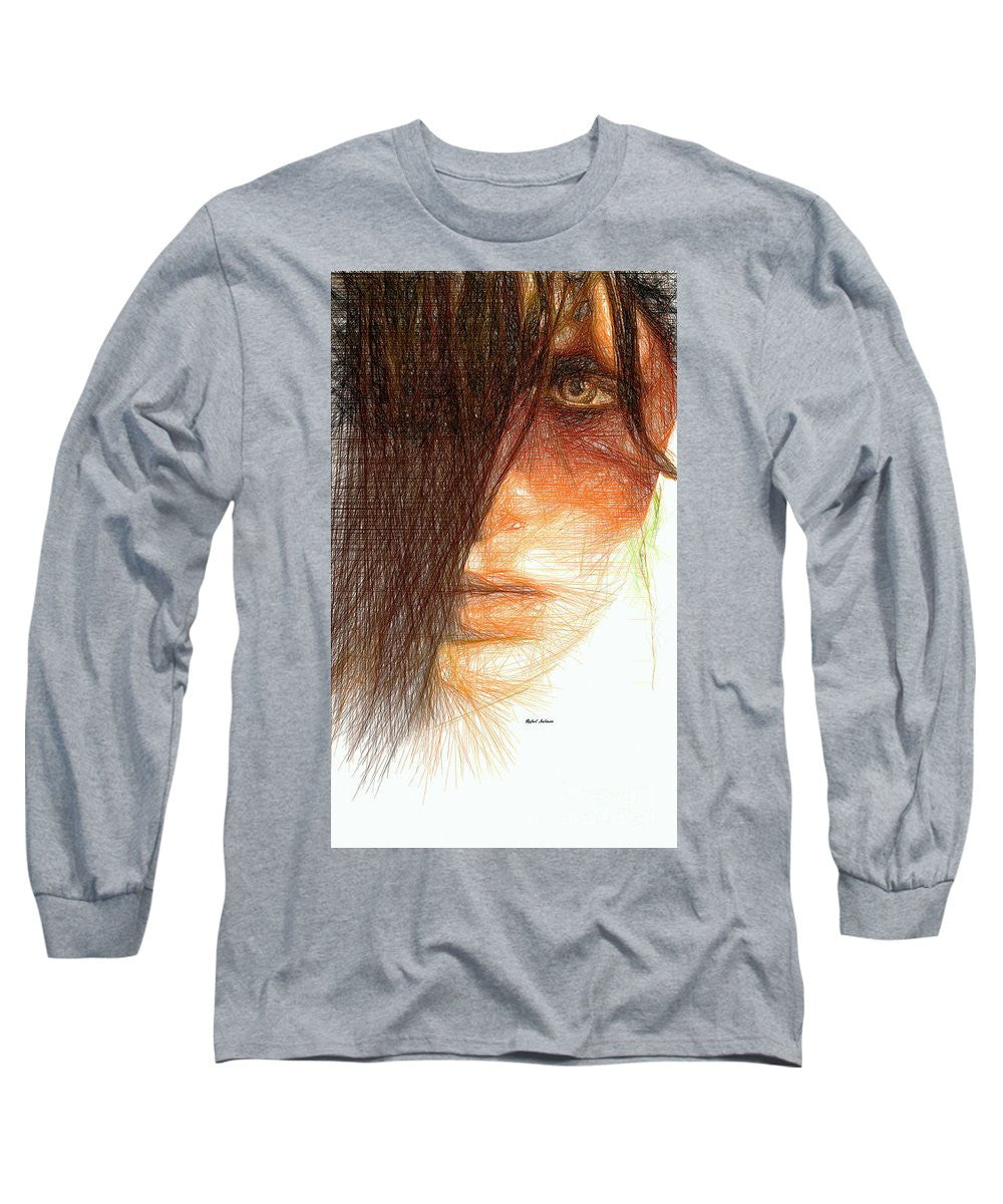 Long Sleeve T-Shirt - Studio Portrait In Pencil 215