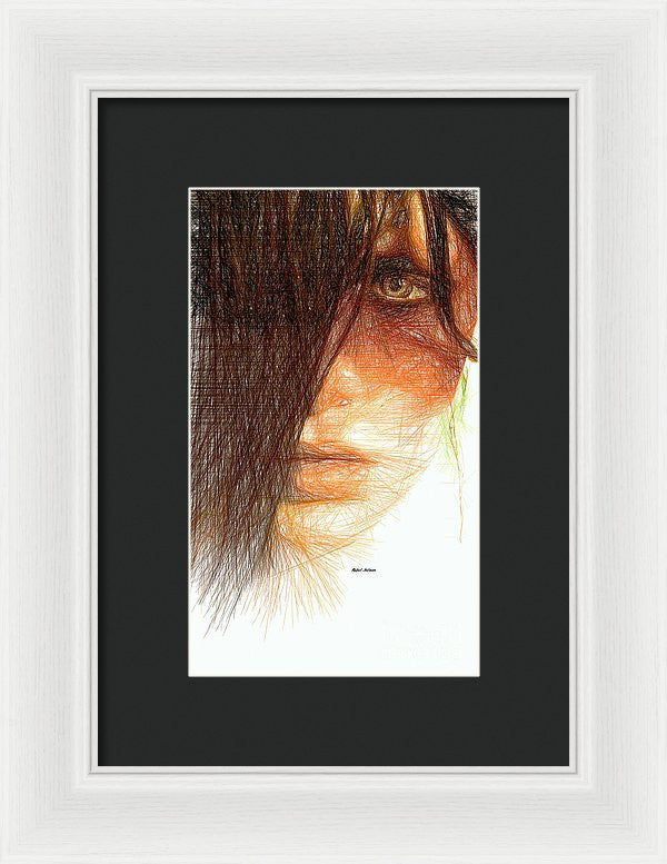 Framed Print - Studio Portrait In Pencil 215