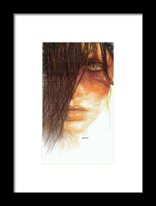 Framed Print - Studio Portrait In Pencil 215