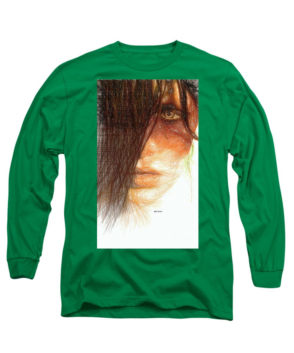 Long Sleeve T-Shirt - Studio Portrait In Pencil 215