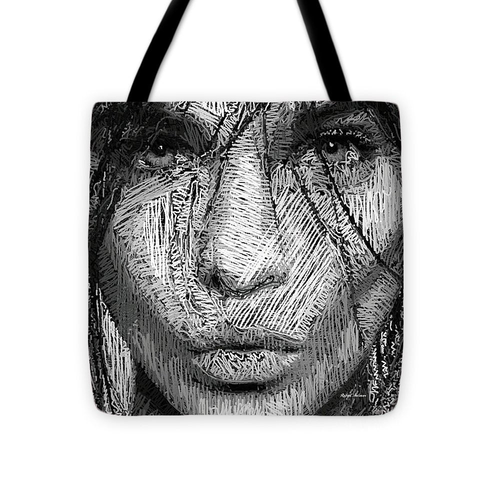 Sac fourre-tout - Portrait en studio au crayon 36