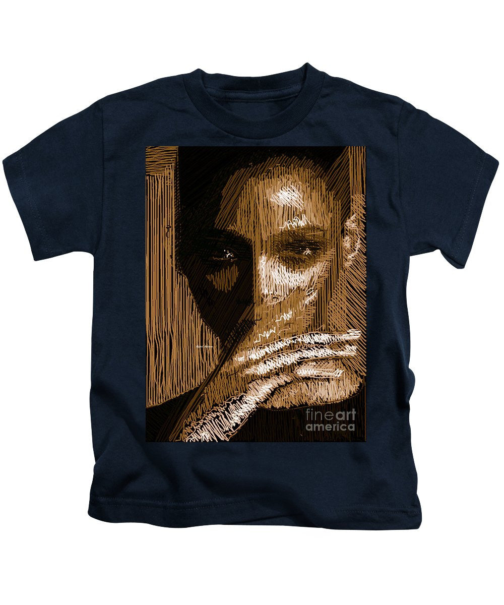 Kids T-Shirt - Studio Portrait In Pencil 37