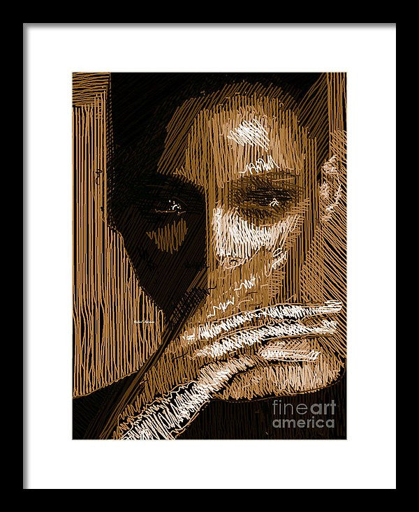 Framed Print - Studio Portrait In Pencil 37