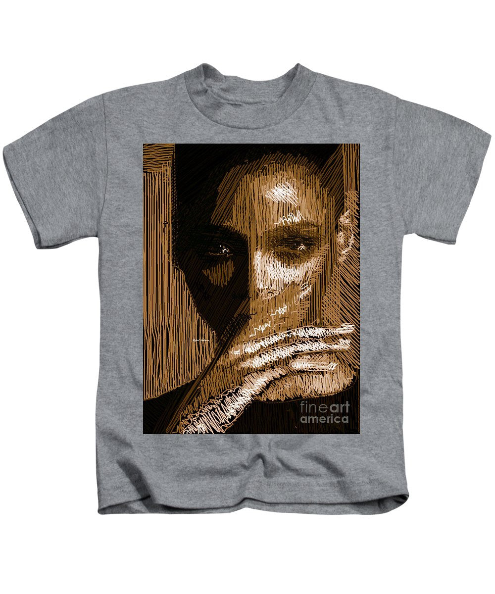 Kids T-Shirt - Studio Portrait In Pencil 37