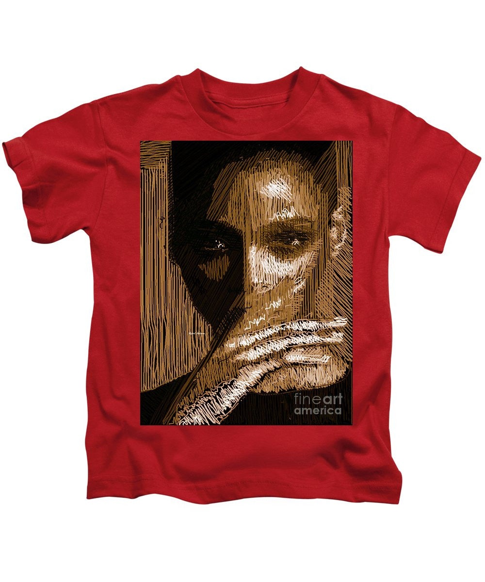 Kids T-Shirt - Studio Portrait In Pencil 37