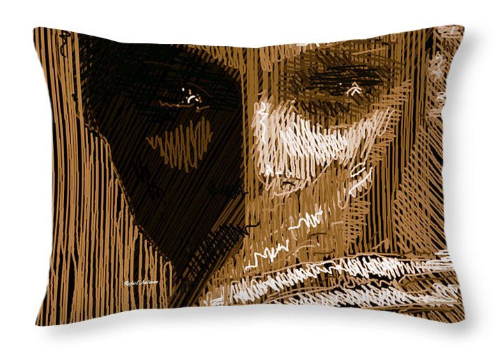 Coussin décoratif - Portrait en studio au crayon 37